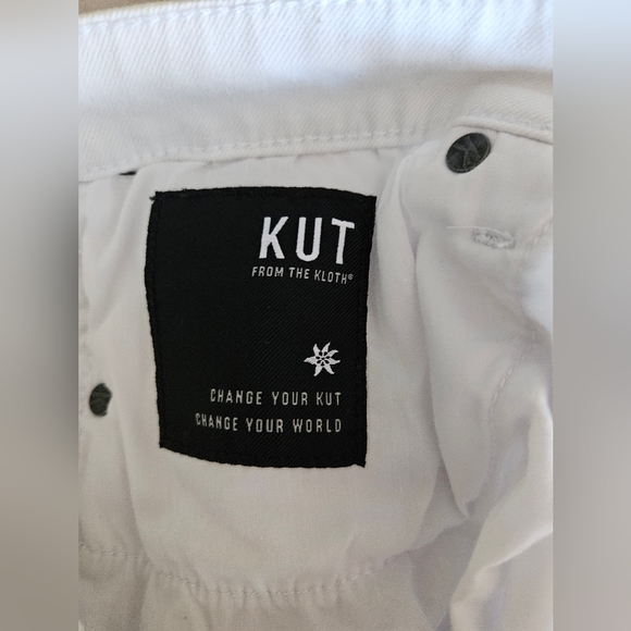 Kut From The Kloth Mia High Rise Slim Fit Skinny White Jeans - Picture 5 of 5